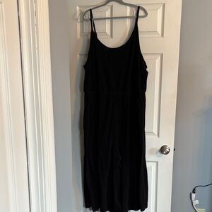 torrid Black Sleeveless Jumpsuit with Spaghetti Straps